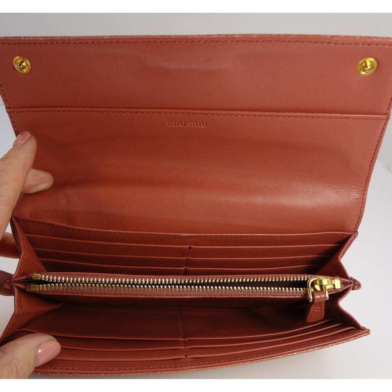 Miu Miu Women's Wallets - Brown/Tan – Miu Miu Bro… - image 6