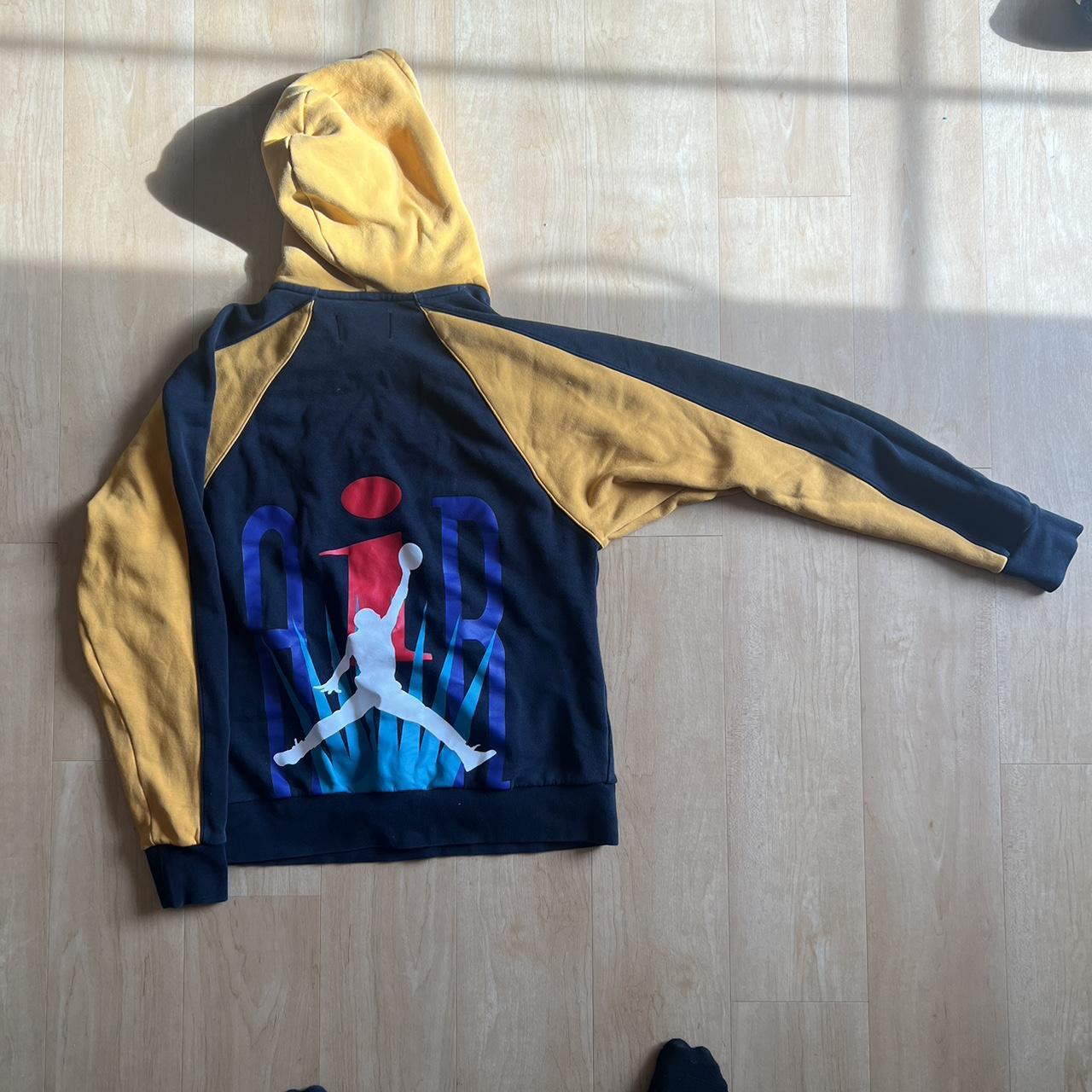 jordan black and yellow hoodie