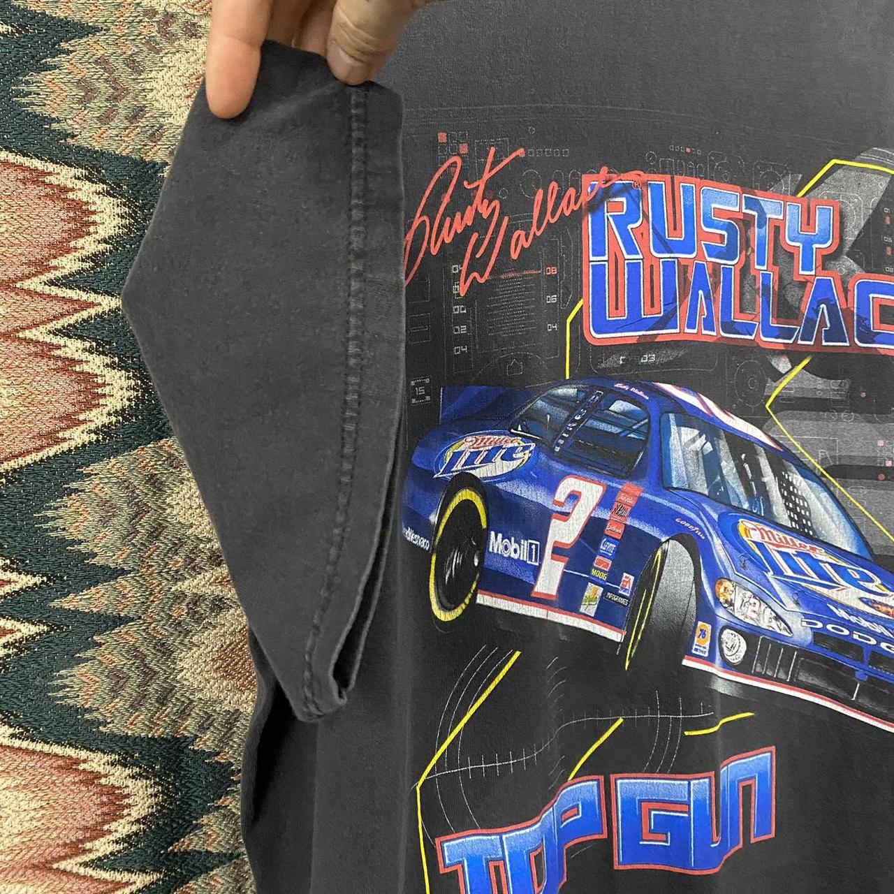 Crazy 90s Rusty Wallace Top Gun Beautifully Faded Depop