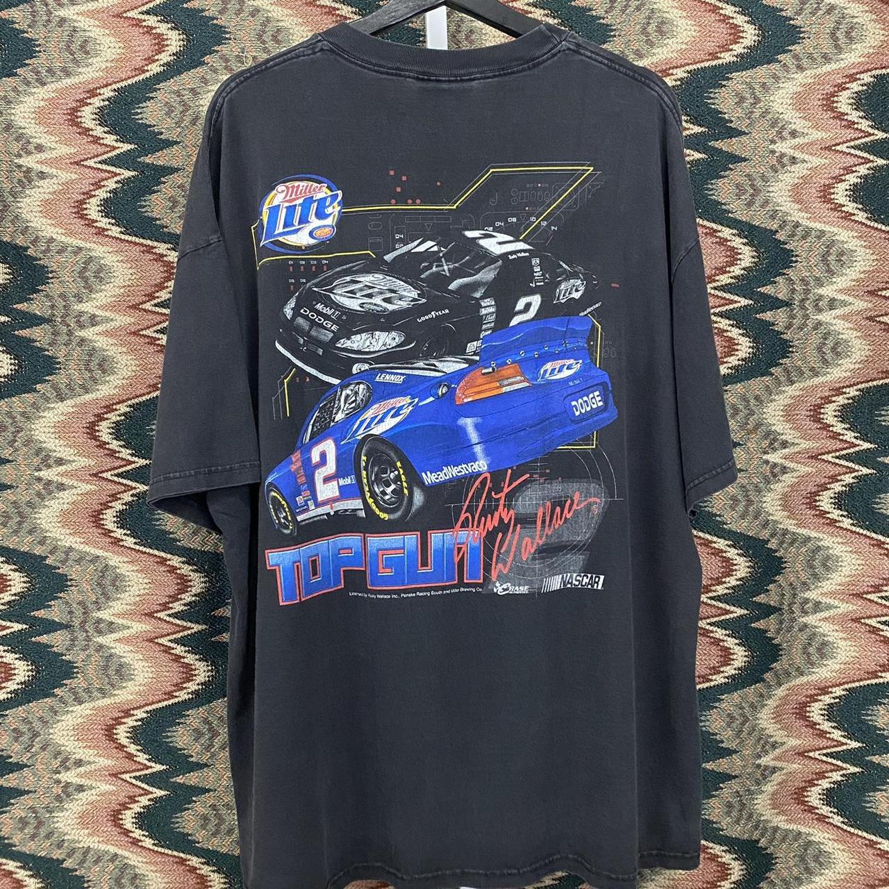 Crazy 90s Rusty Wallace Top Gun Beautifully Faded Depop