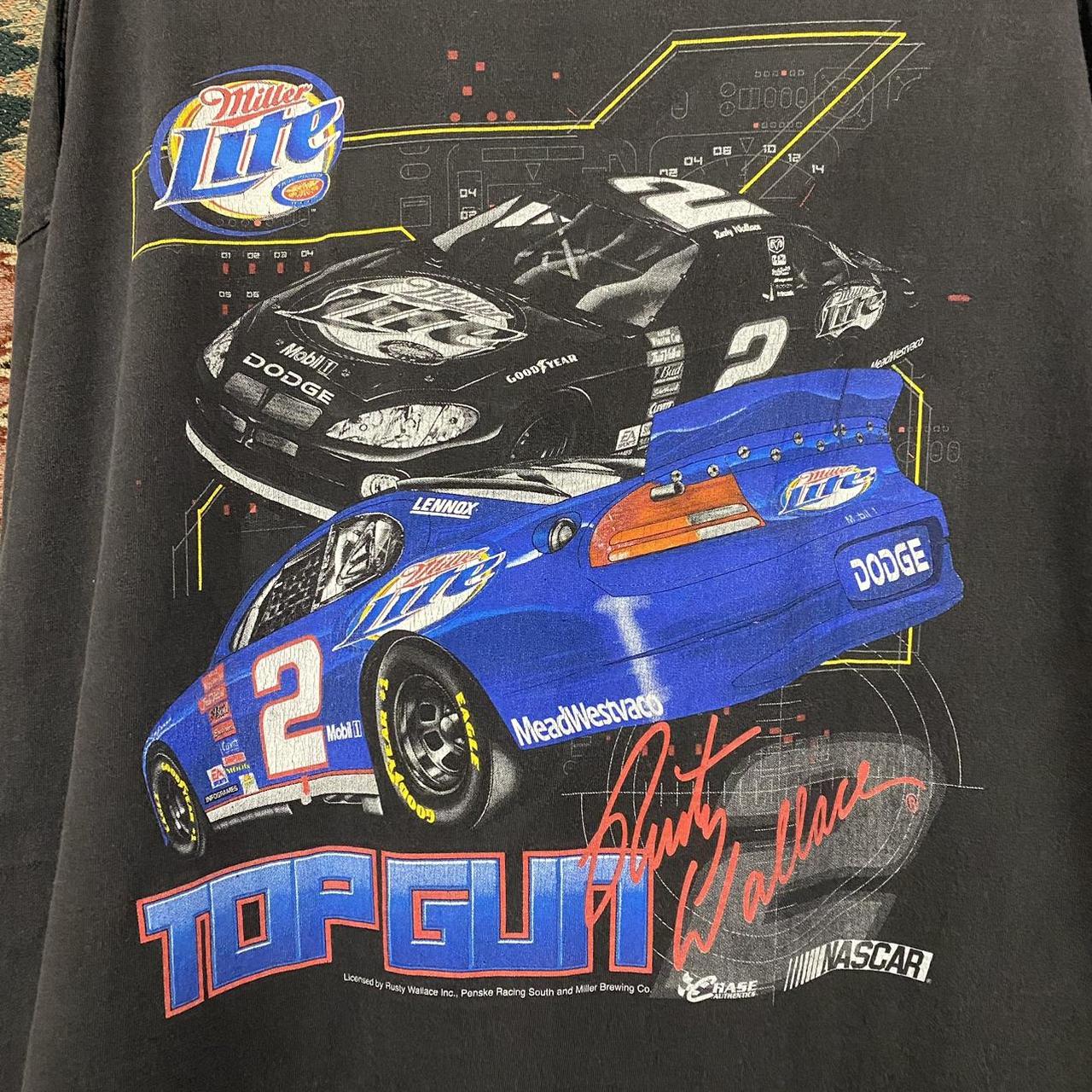 Crazy 90s Rusty Wallace Top Gun Beautifully Faded Depop