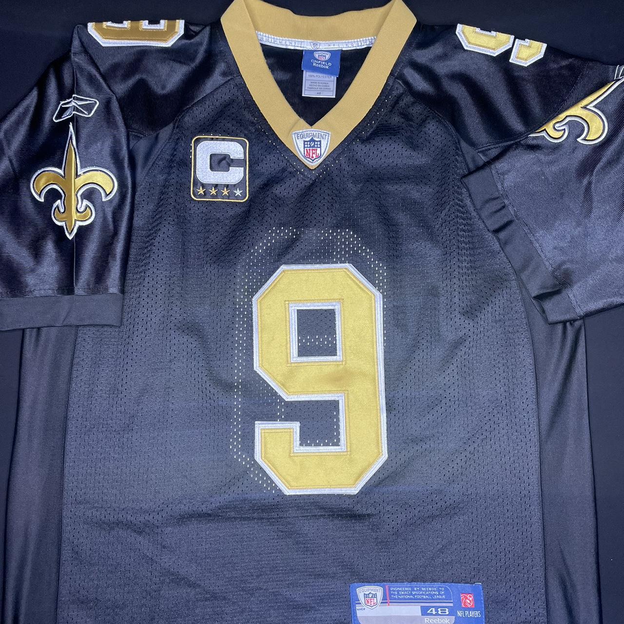 Reebok Drew Brees Jersey Boys XL Mens M New Orleans - Depop