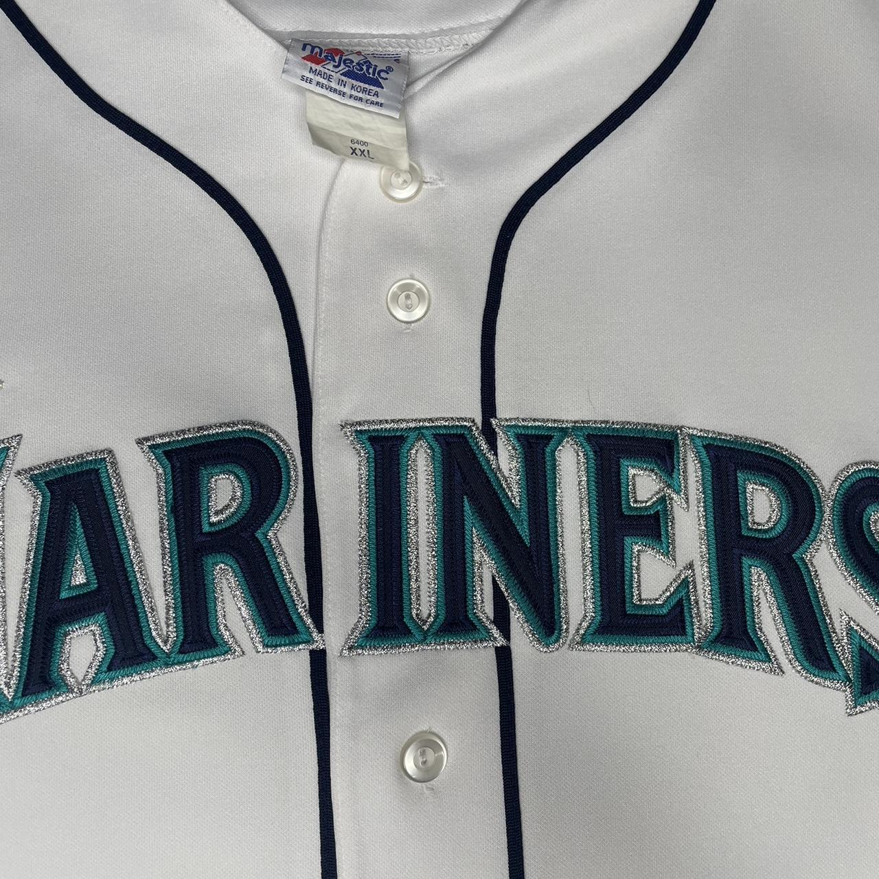 Vintage Majestic Seattle Mariners Stitched Blank - Depop