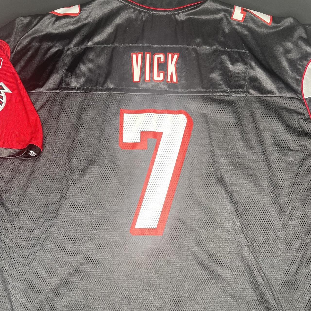 Men's Falcons Michael Vick Jersey Black Throwback #7