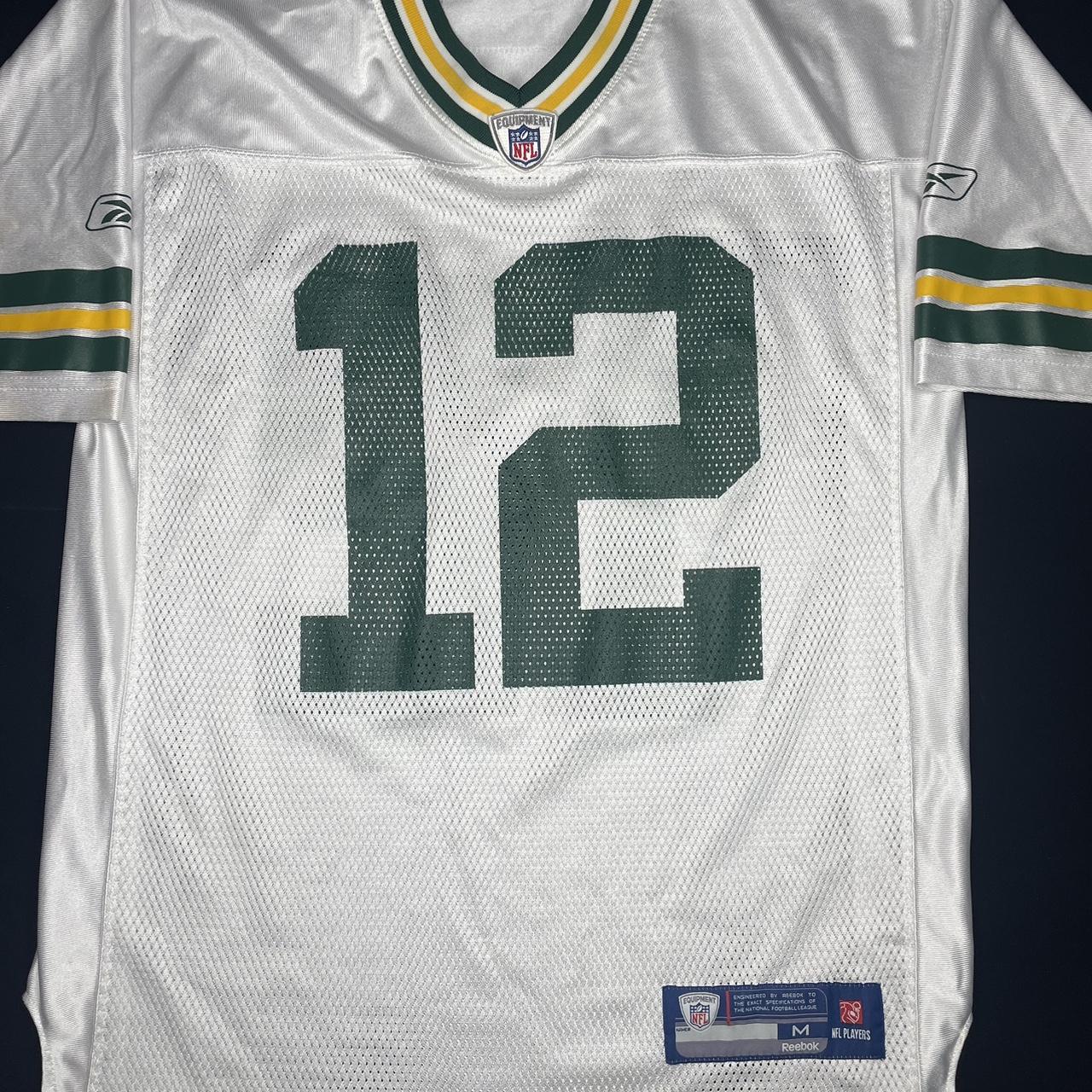 Aaron Rodgers #12 Reebok On Field Players Jersey Men's Medium Green Bay  Packers