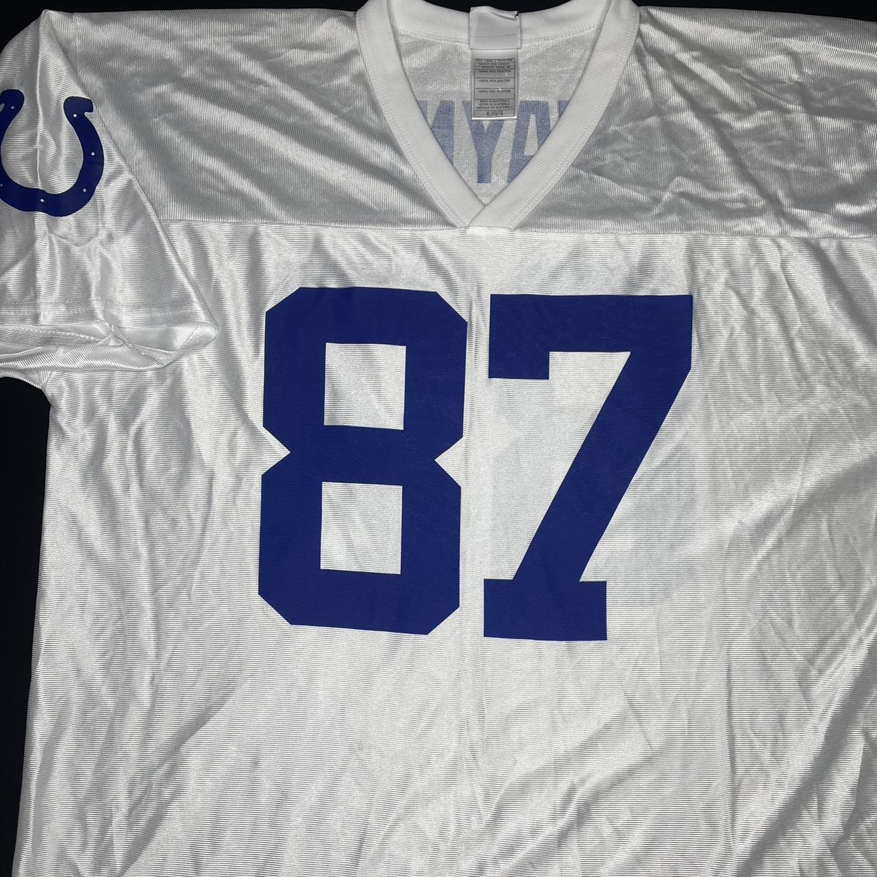 NFL Indianapolis Colts Reggie Wayne 87 NFL Team Apparel Blue Jersey Men XL