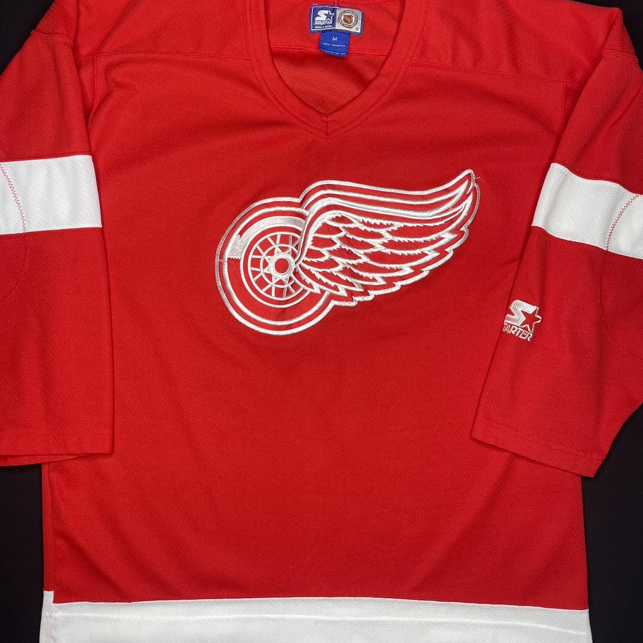 Vintage Detroit Red Wings Starter Hockey Jersey - Depop