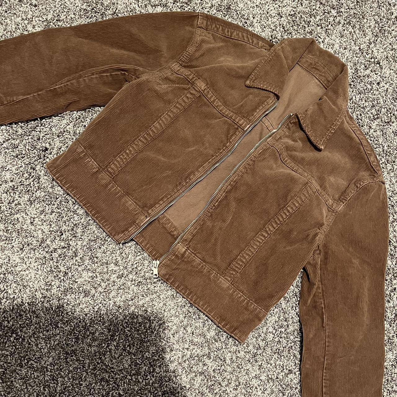 Brandy Melville/ John Galt Brown Corduroy Jacket. - Depop