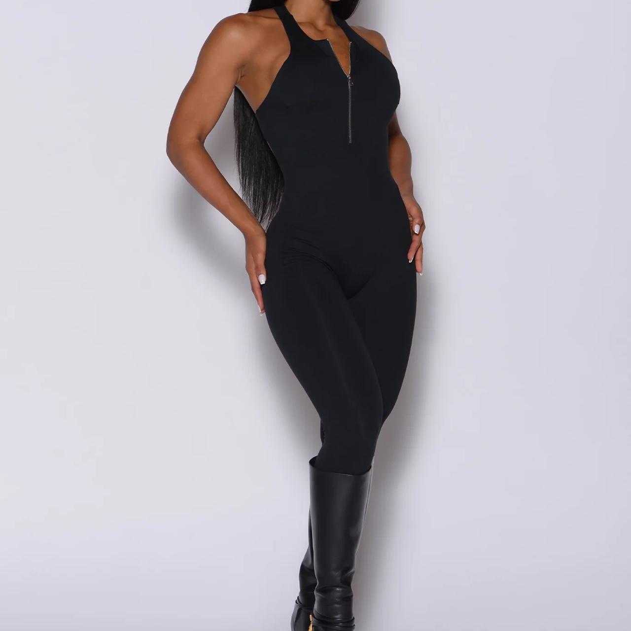 Bombshell Sportswear ZIP BODYSUIT Black Size | Depop