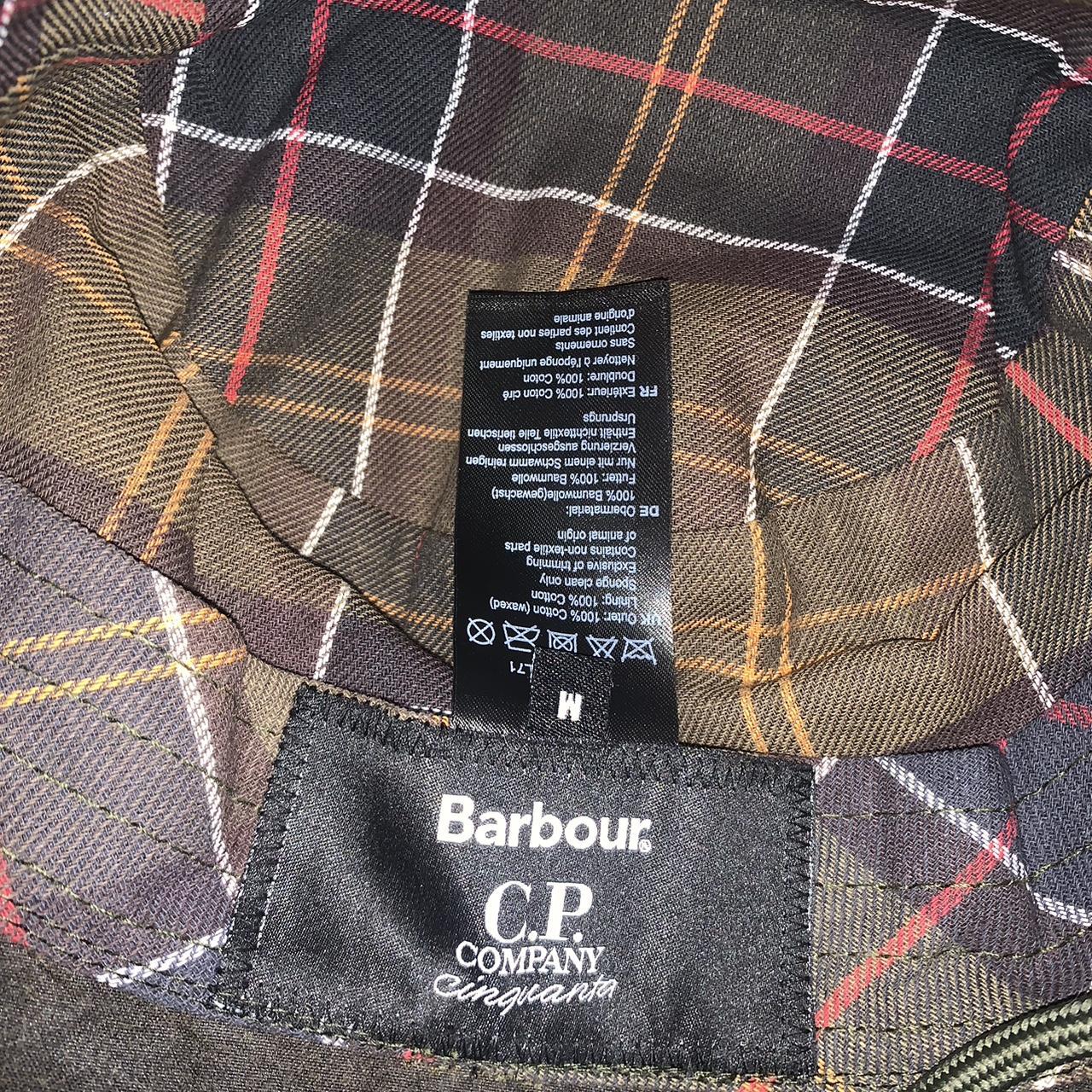 cp company x barbour bucket hat olive... - Depop