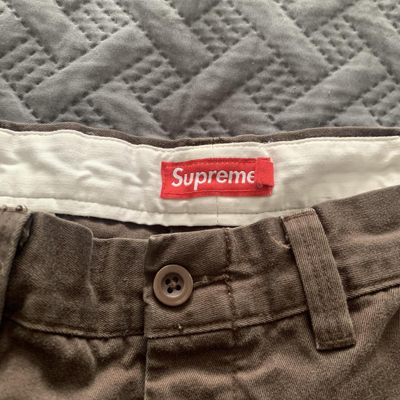 Supreme Chino Pants 100% cotton 34 waist Barely... - Depop