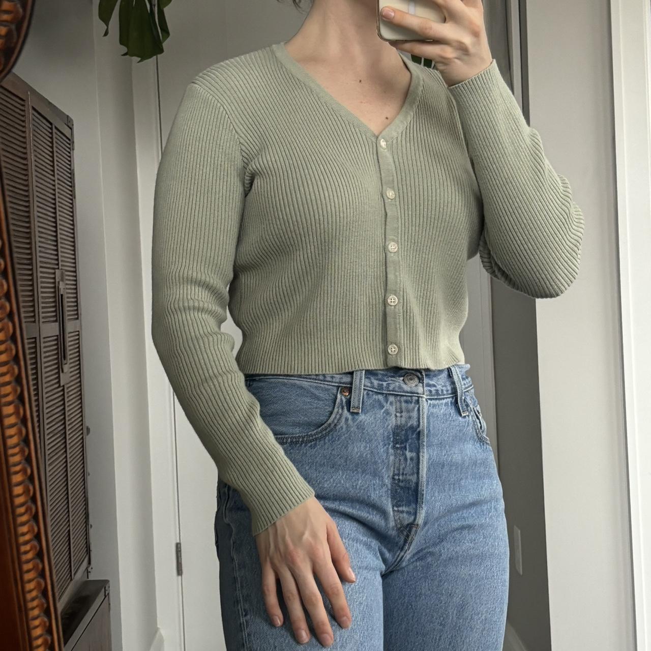 Brandy melville hot sale green cardigan