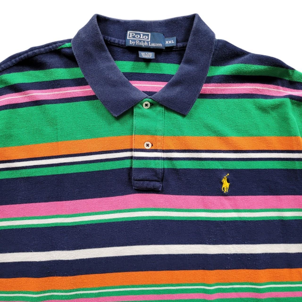 VINTAGE POLO RALPH LAUREN - POLO SHIRT - STRIPED | Depop