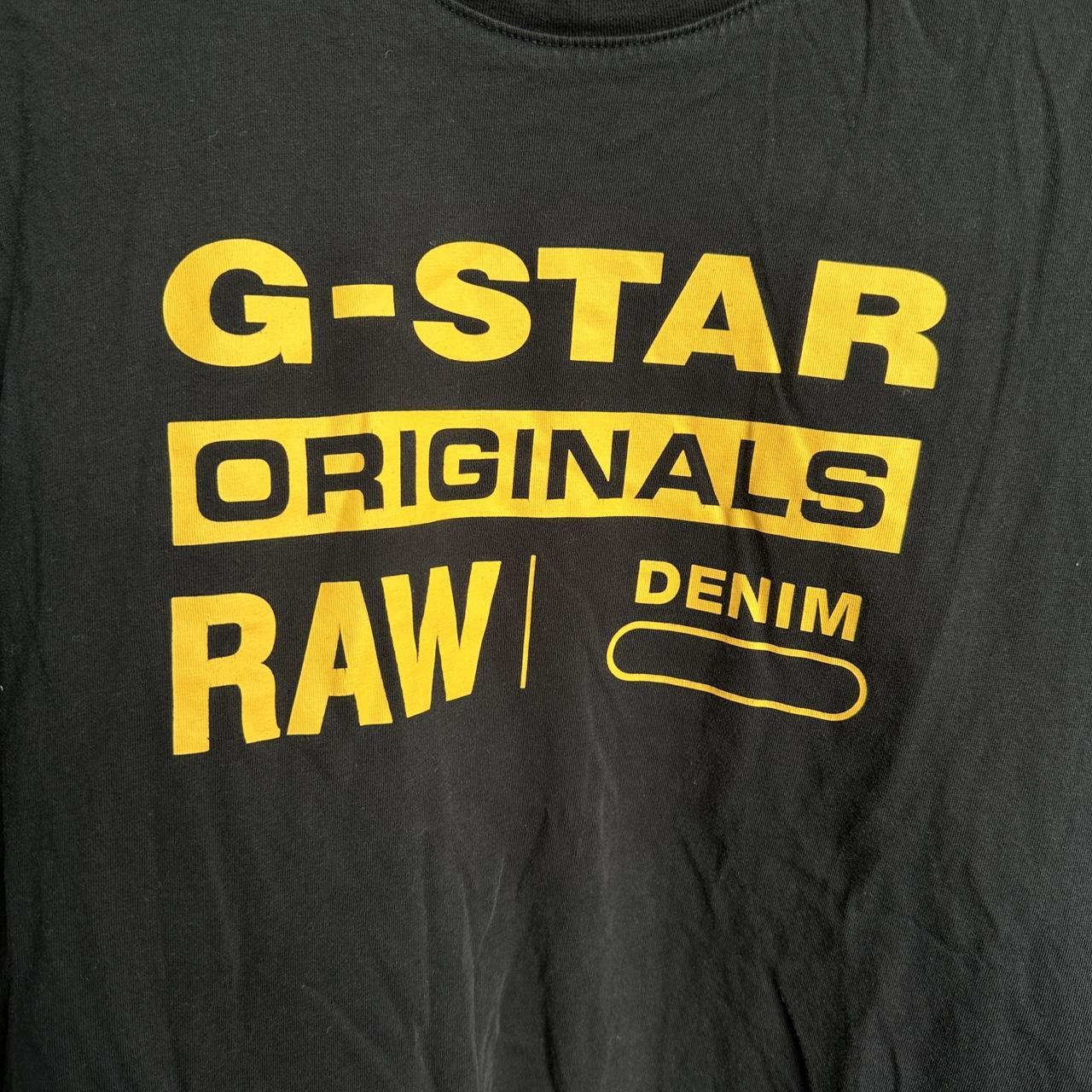 RETRO G-STAR T-SHIRT - L LIGHTLY USED MESSAGE W... - Depop