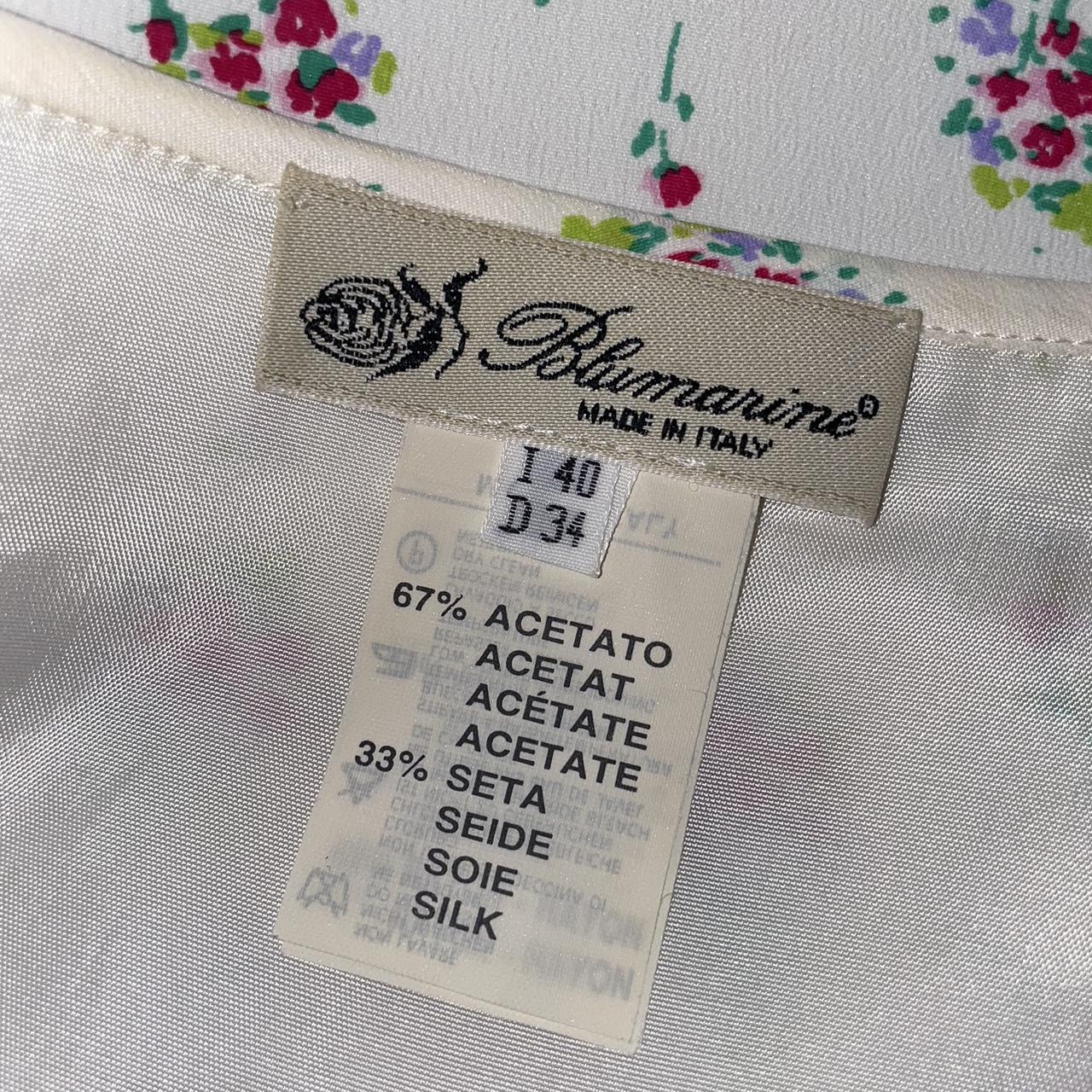 Blumarine vintage midi floral skirt in pristine... Depop