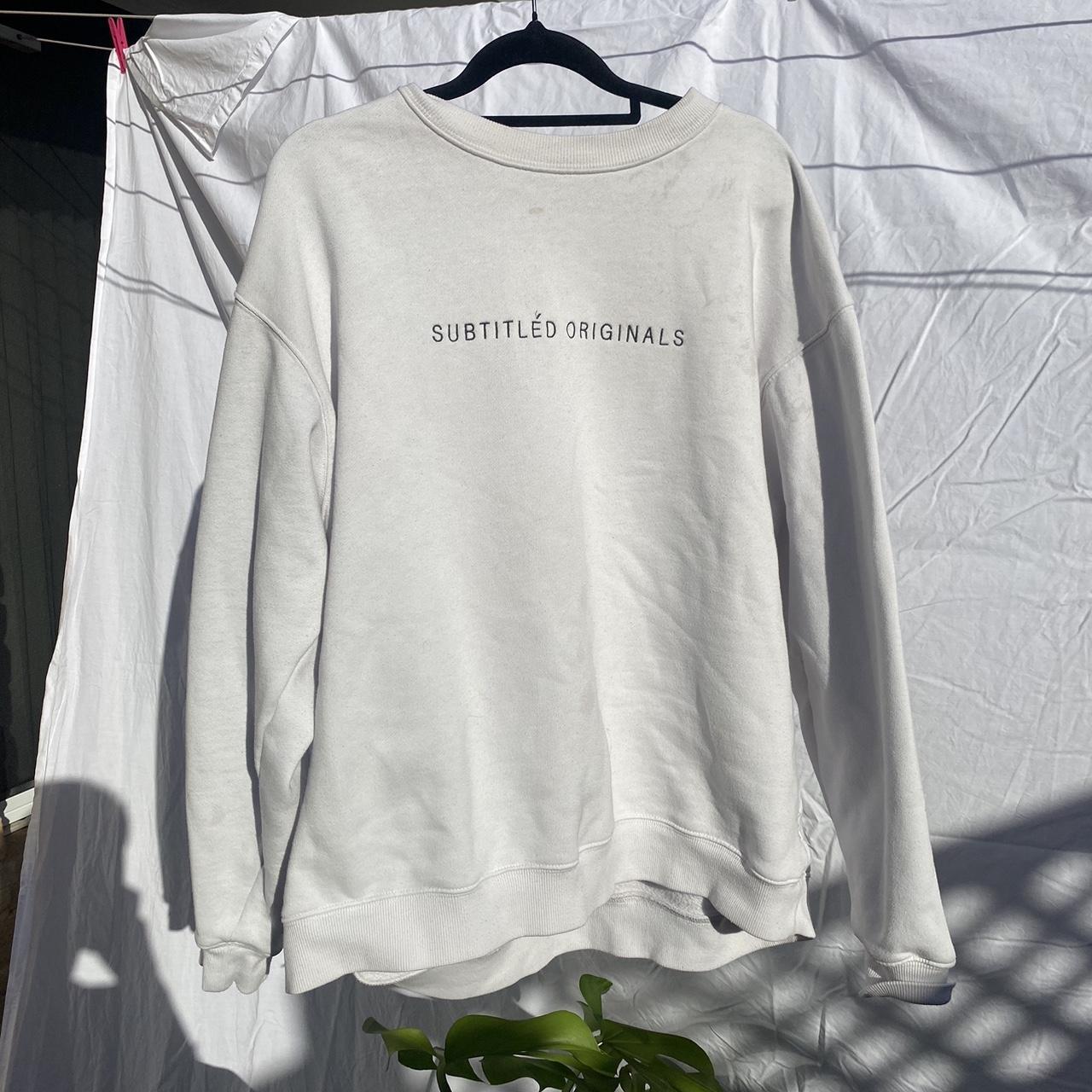 White jumper. From the brand “Subtitled”. One... - Depop