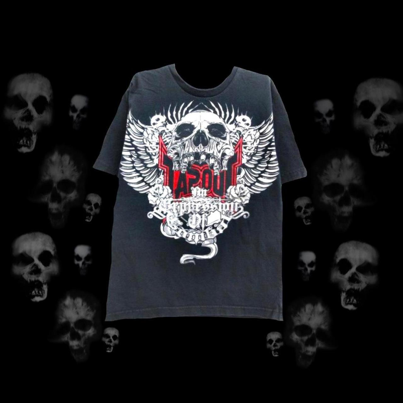tapout mallgoth skull t shirt size s #tapout... - Depop