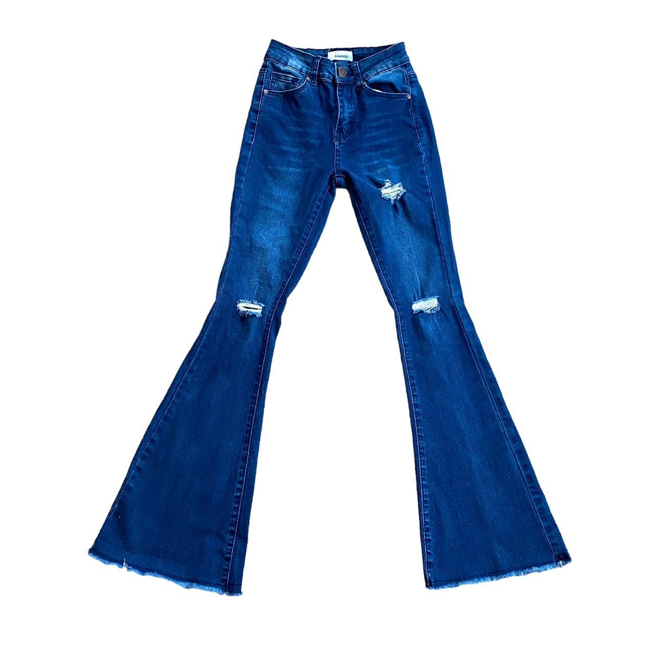 Size 00 bell bottom on sale jeans