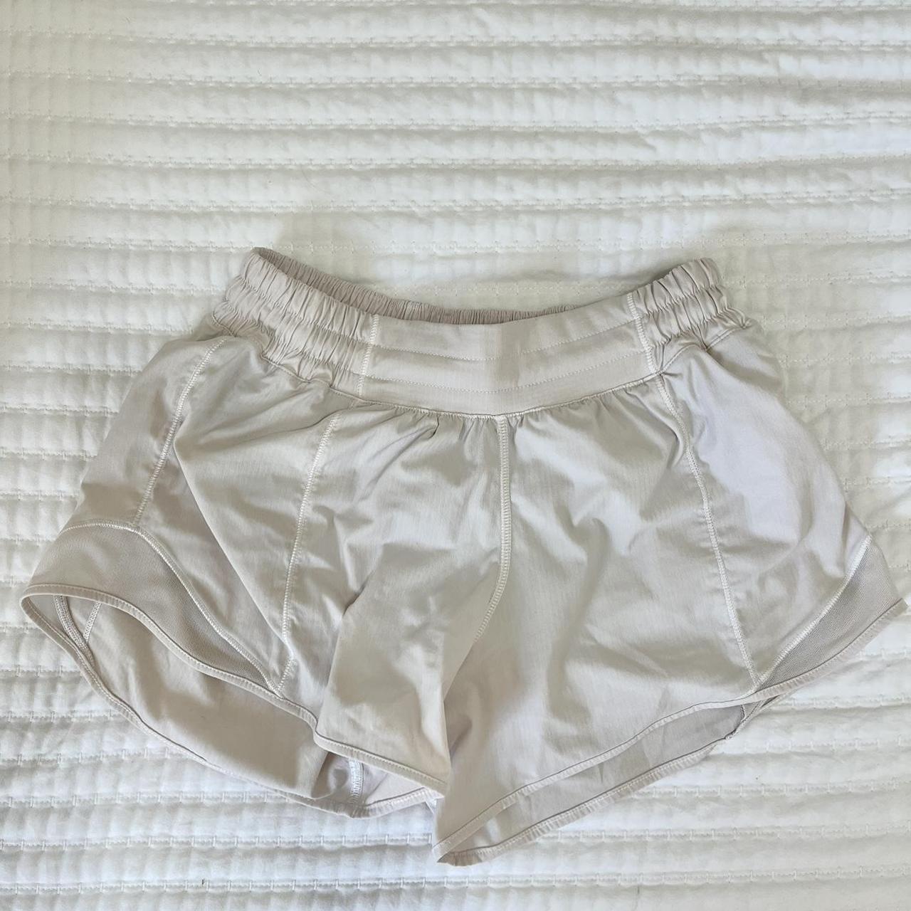 Lululemon White Hotty Hot Shorts Size 4