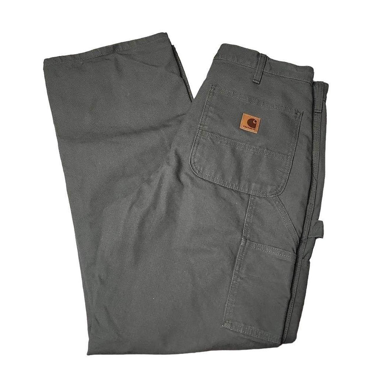 Carhartt green cargo straight leg work pants Never... - Depop