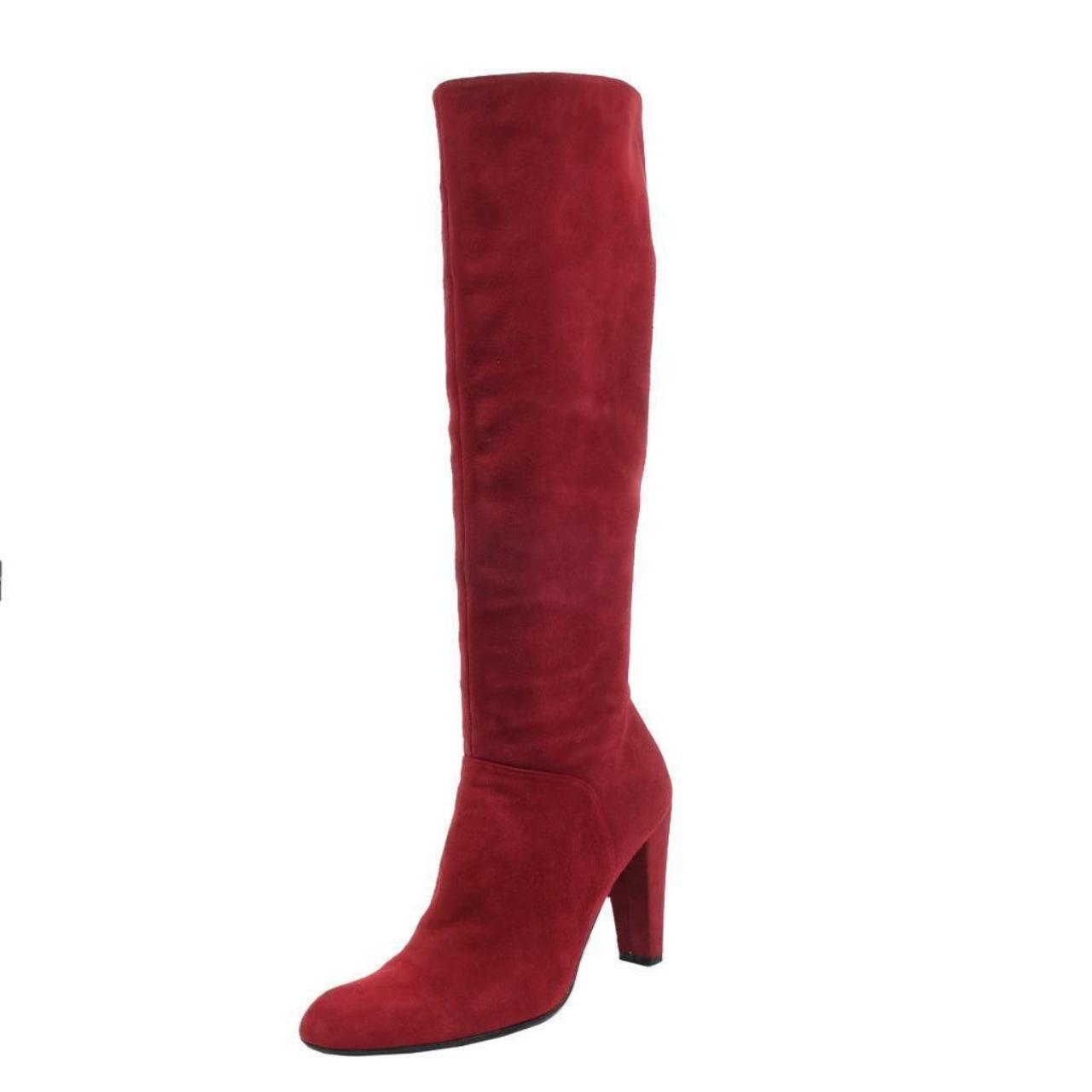 Stuart Weitzman Women's Red Boots | Depop