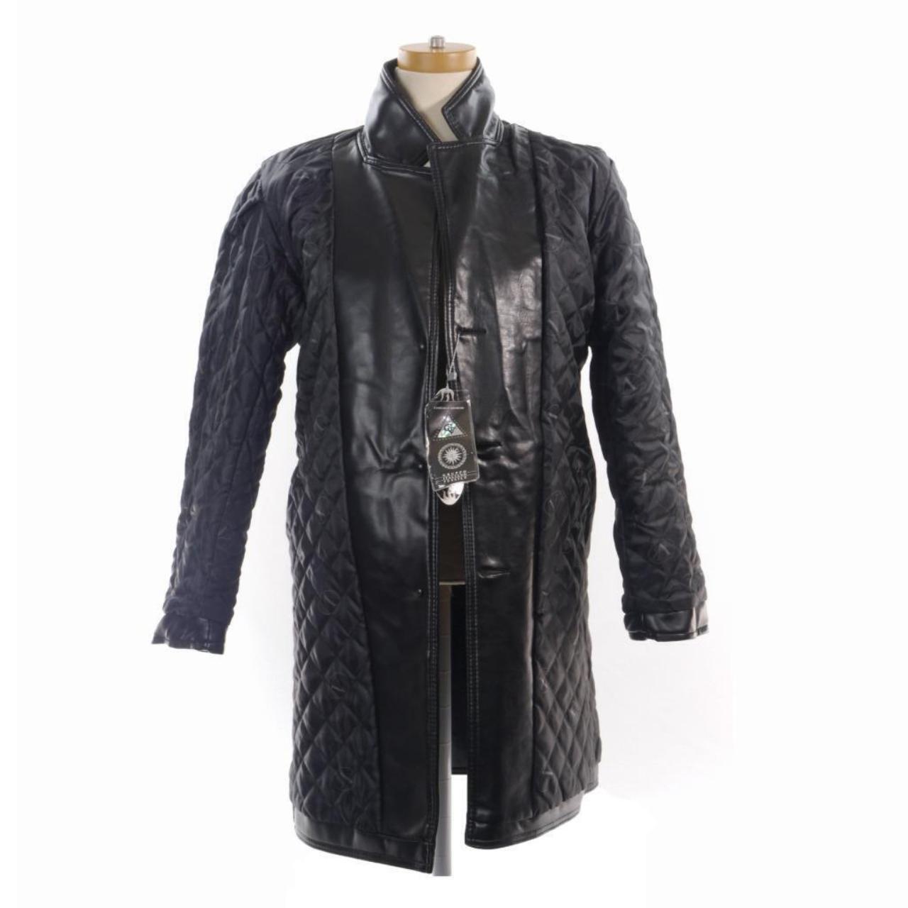 GRUPPO ITALIA TESSILE kneelength leather coat. Size... Depop