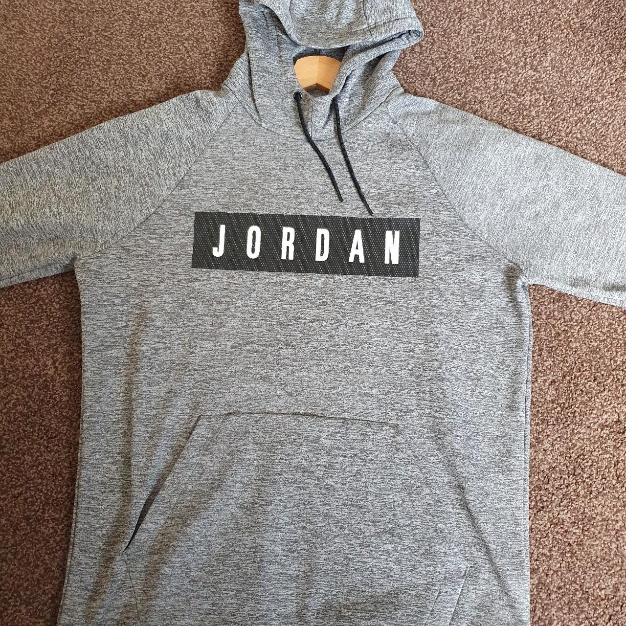 mens grey jordan hoodie