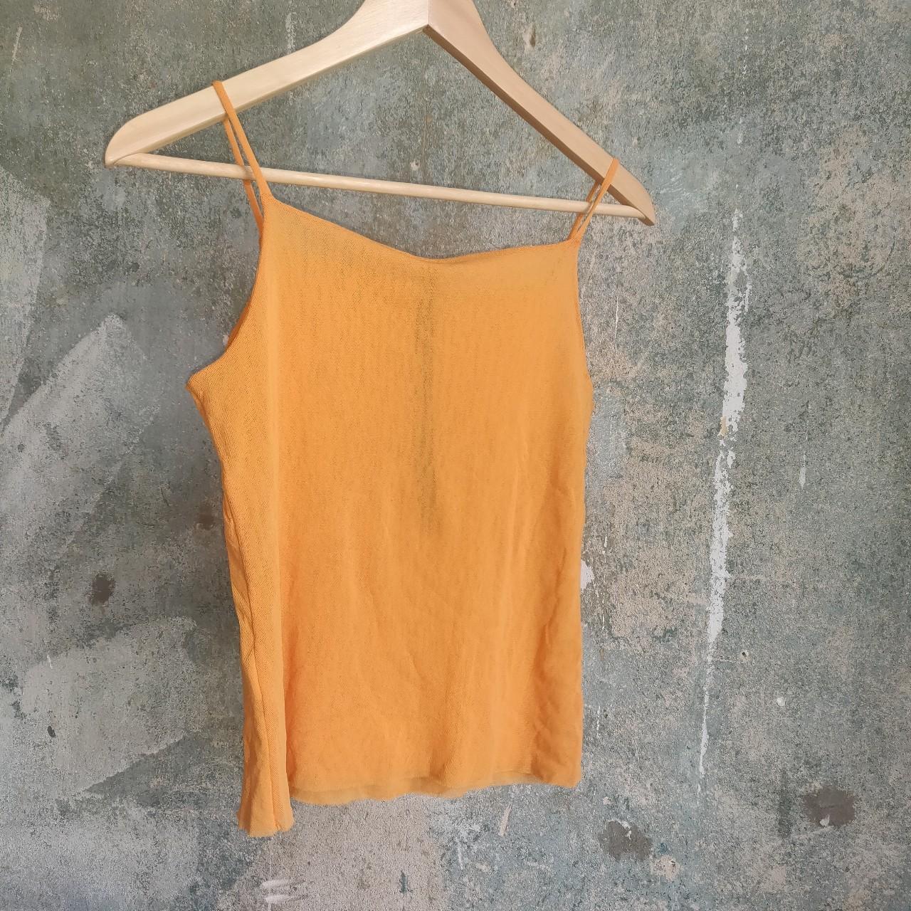 Incredible 00s / 90s mesh cami / tank Bright... - Depop