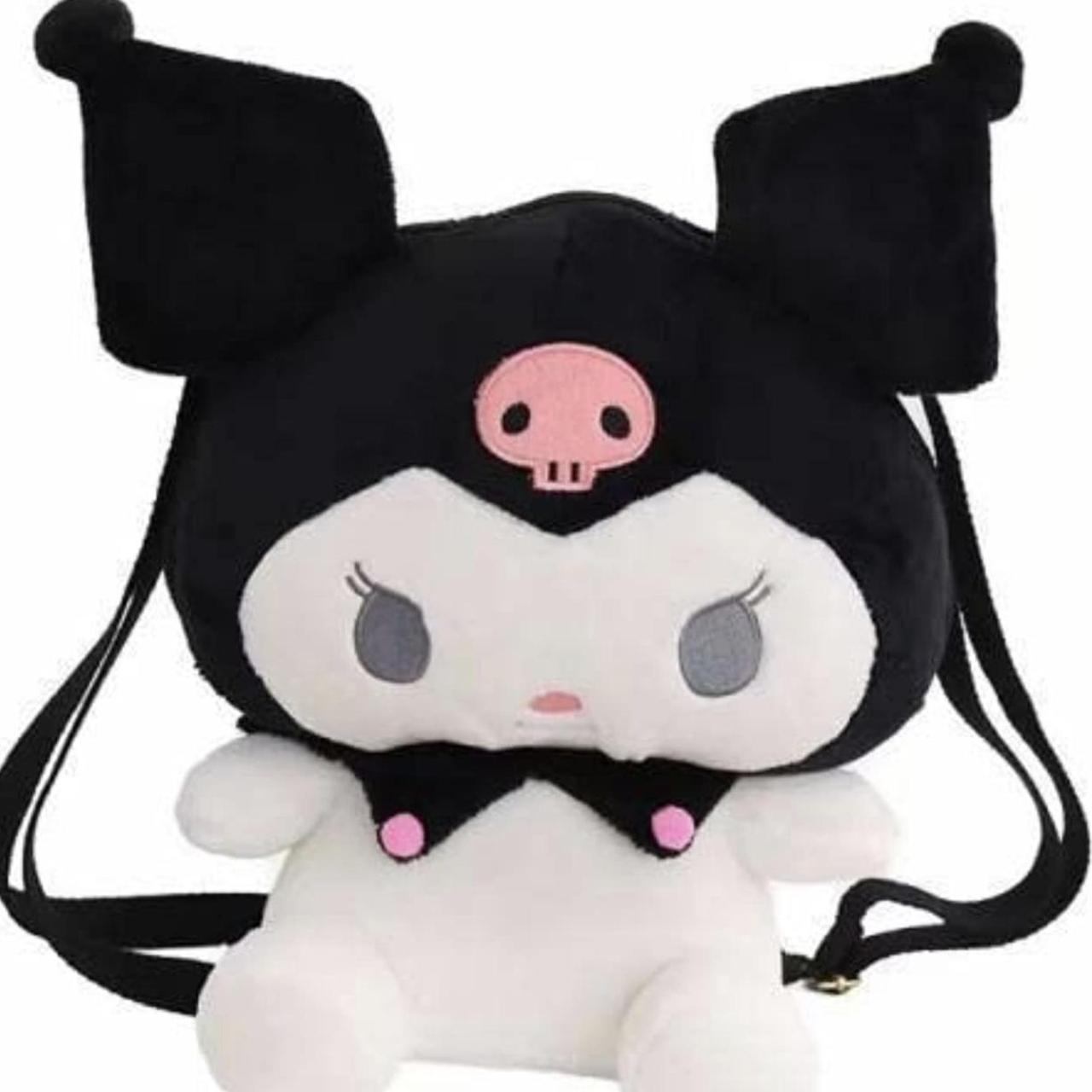 Sanrio Kuromi plush backpack gothic lolita - Depop