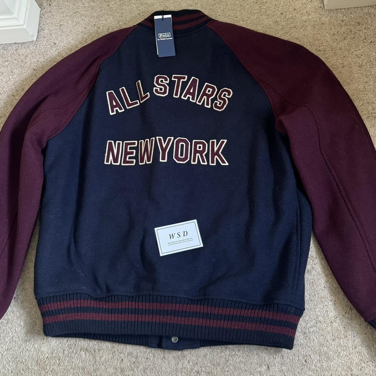 POLO RALPH LAUREN 90'S ALL STARS NEW YORK LETTERMAN | Depop