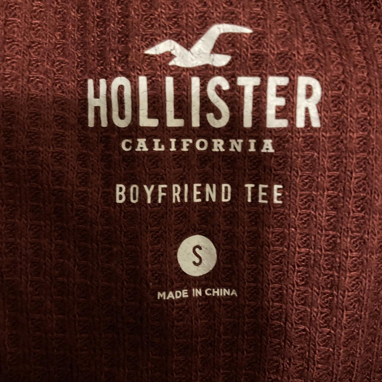 hollister “boyfriend tee” waffle knit sweater. super... Depop
