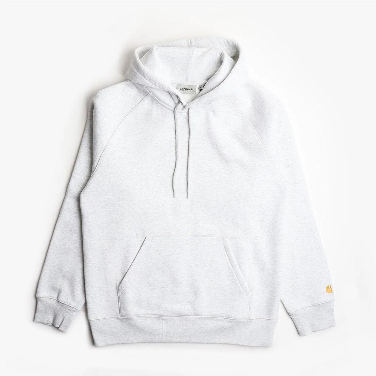 Carhartt Men's Grey Hoodie Depop