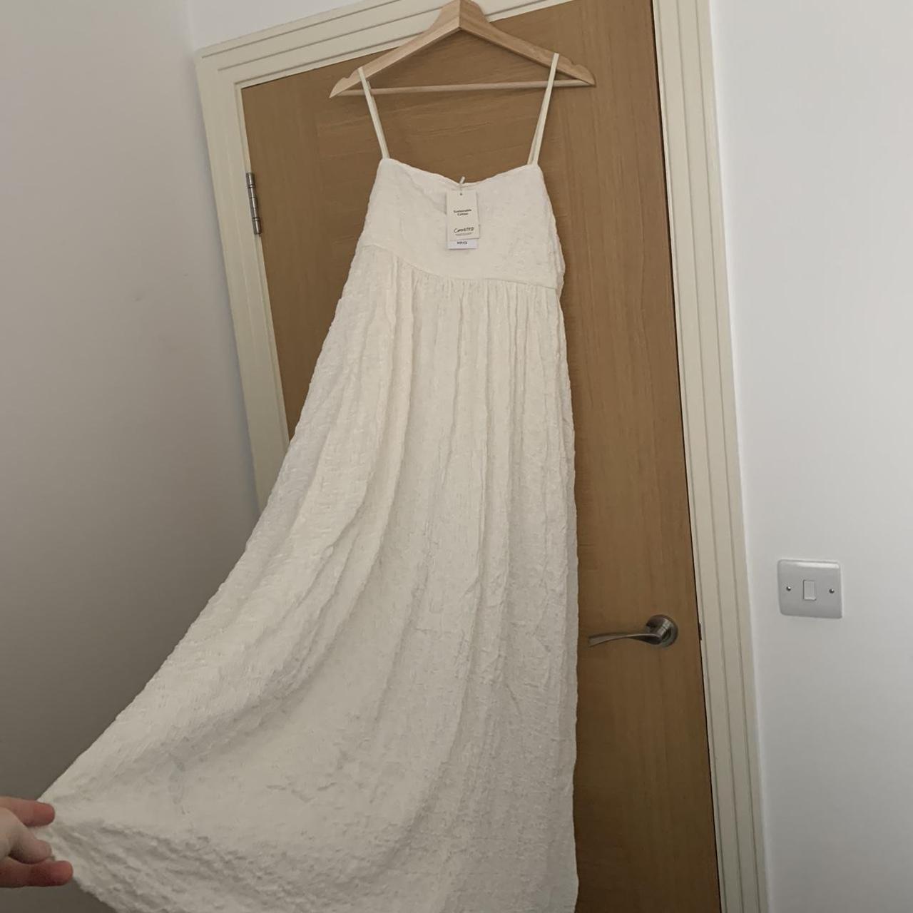 Zara Women's White Dress Depop