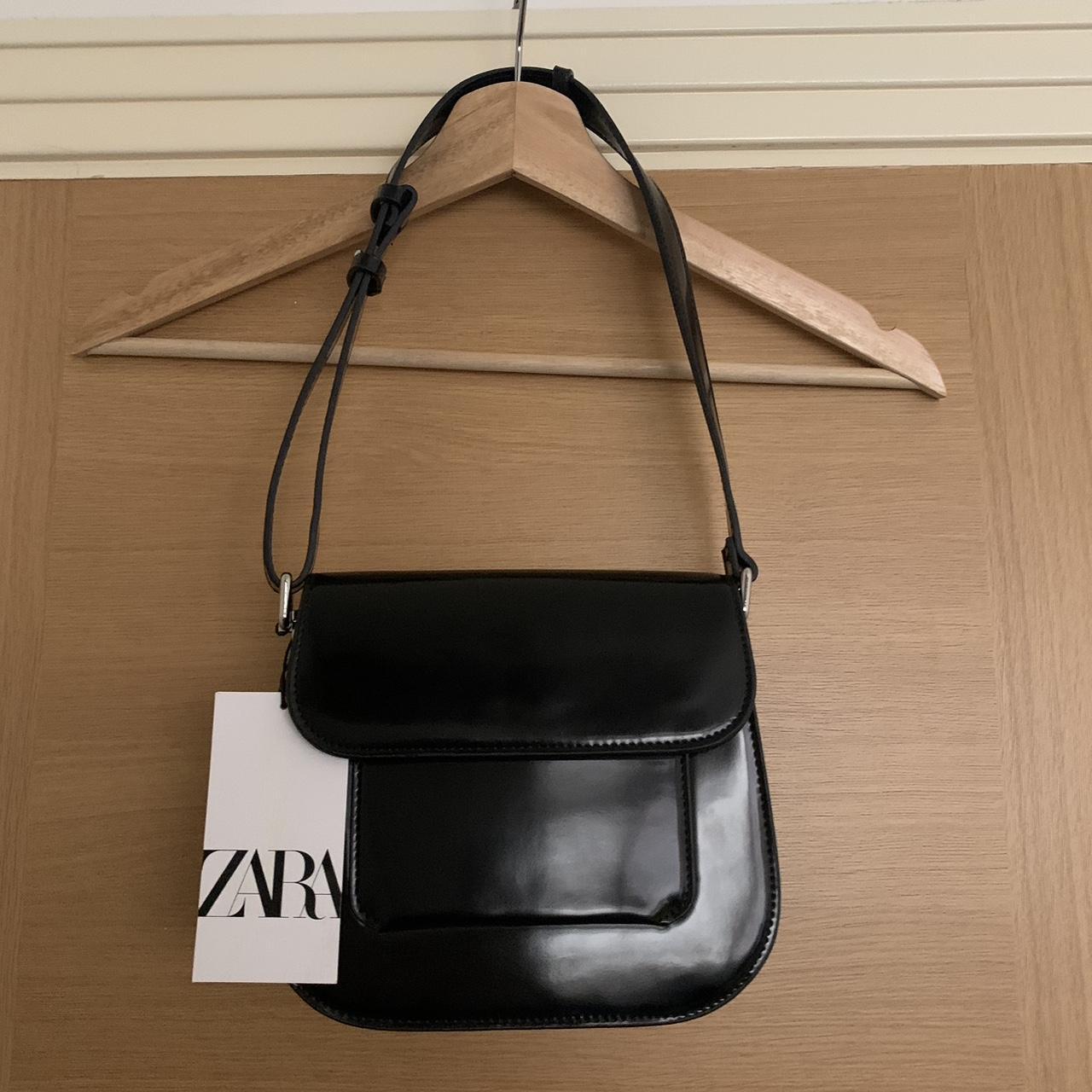 Black Zara shoulder bag New with tags #zara #zarabag - Depop