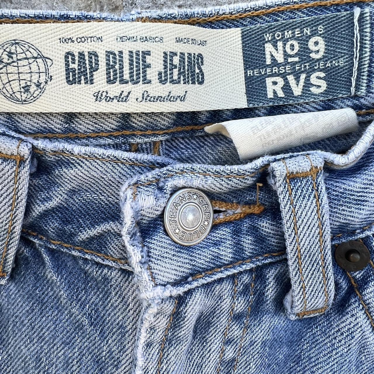Vintage 90s Gap reverse fit light wash blue jeans. | Depop