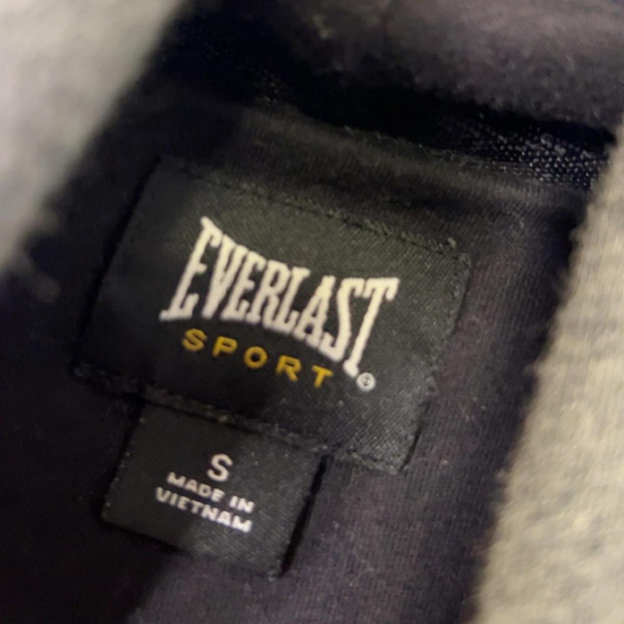 Everlast Men's Grey and Black Hoodie | Depop