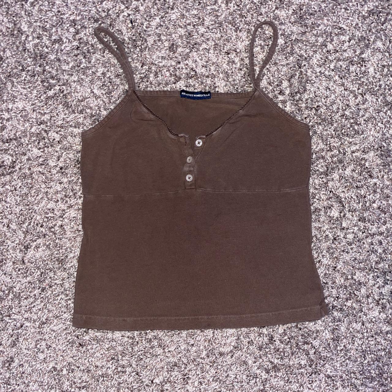 Brandy Melville Brown Tiffany Tank sold out on... Depop