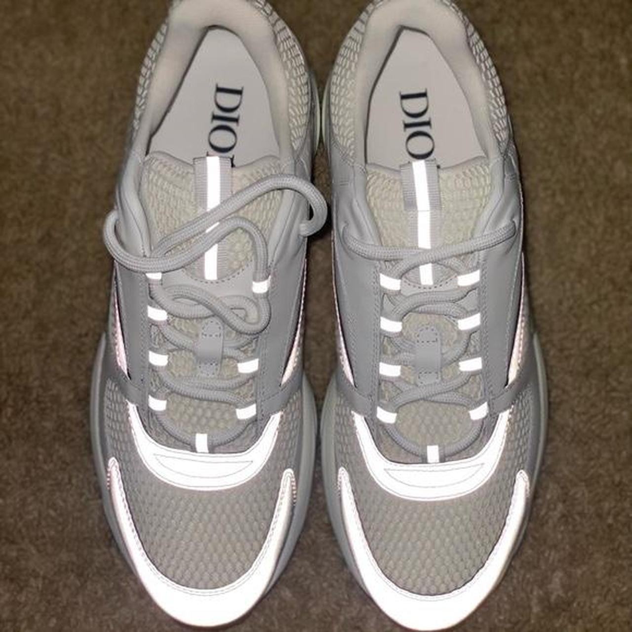 Christian Dior Men's Grey and White Trainers | Depop