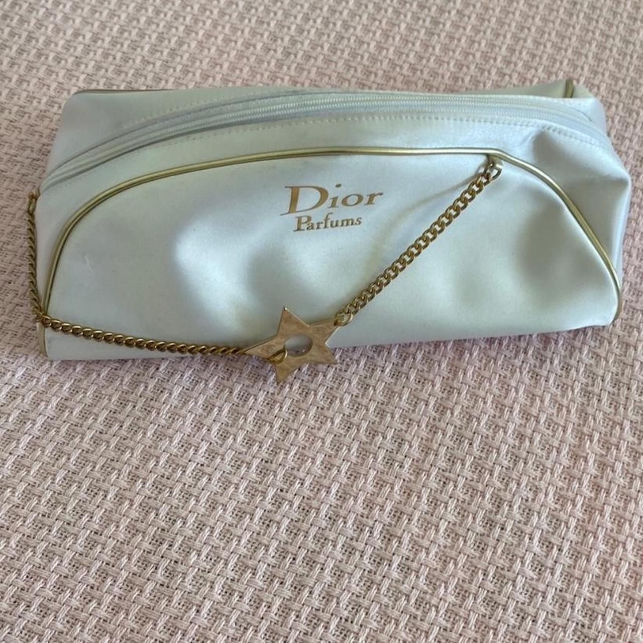 Dior makeup bag discount white