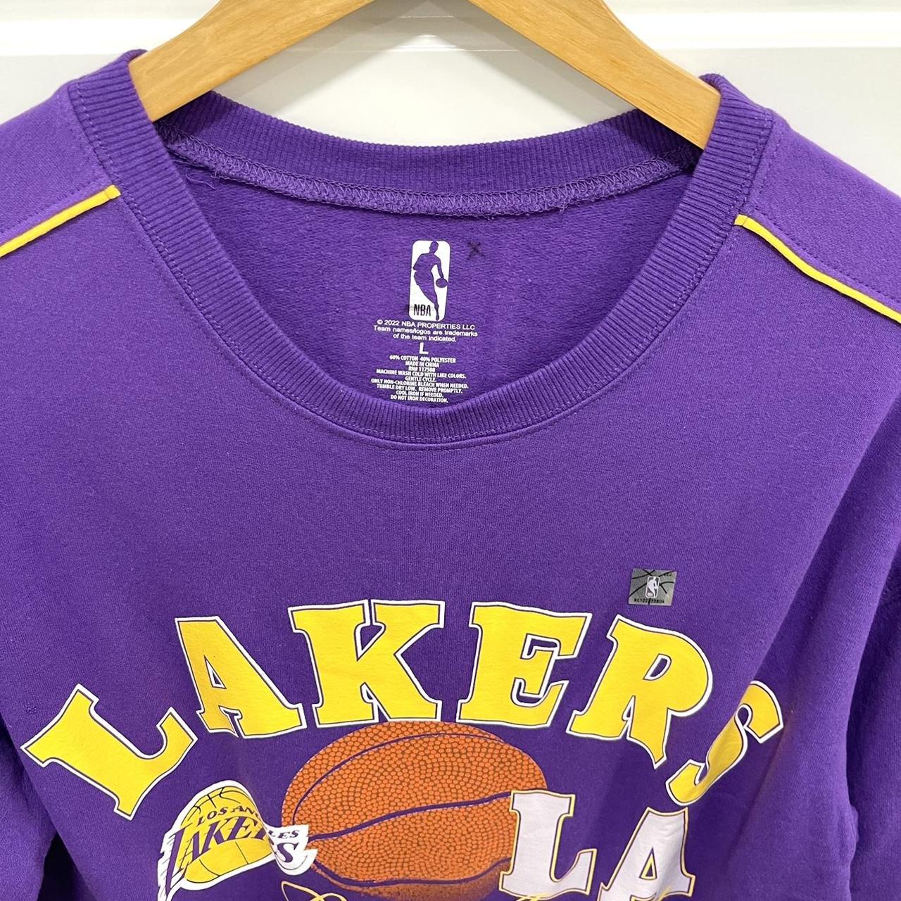 Vintage T-Shirt | L.A. LAKERS Shirt Pullover NBA Basketball Streetwear  Shirt Purple Yellow | Size L