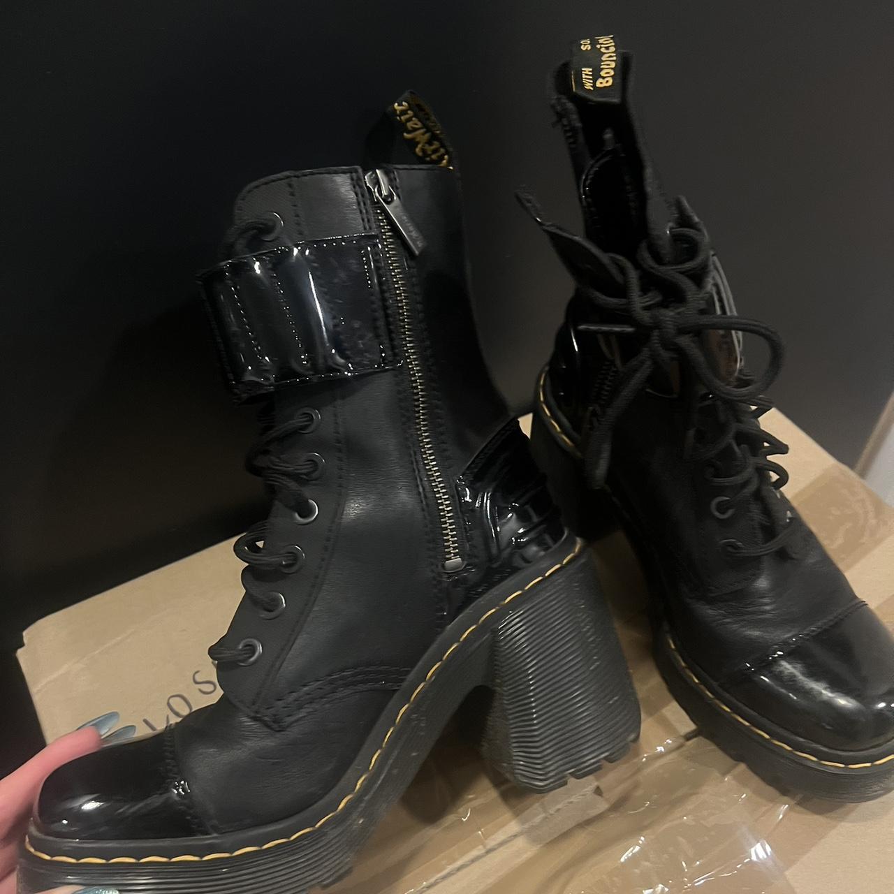 Black Alternative To Dr Martens Shoes DOC MARTENS GAYA 10-EYE