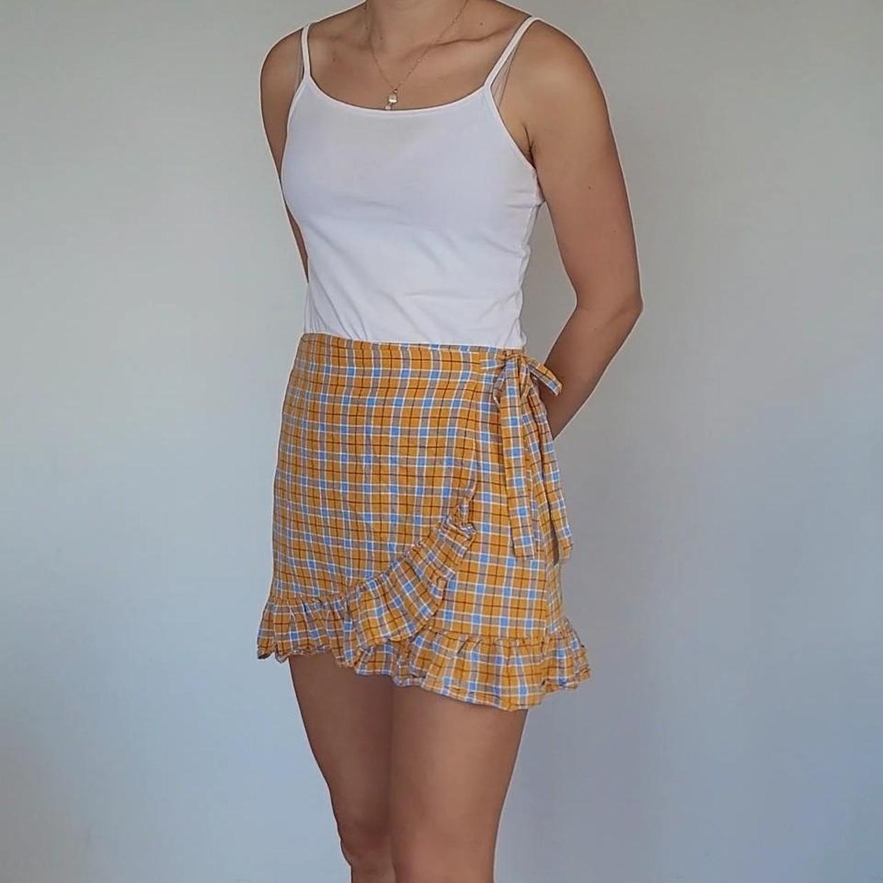 Mustard yellow outlet skirt size 12