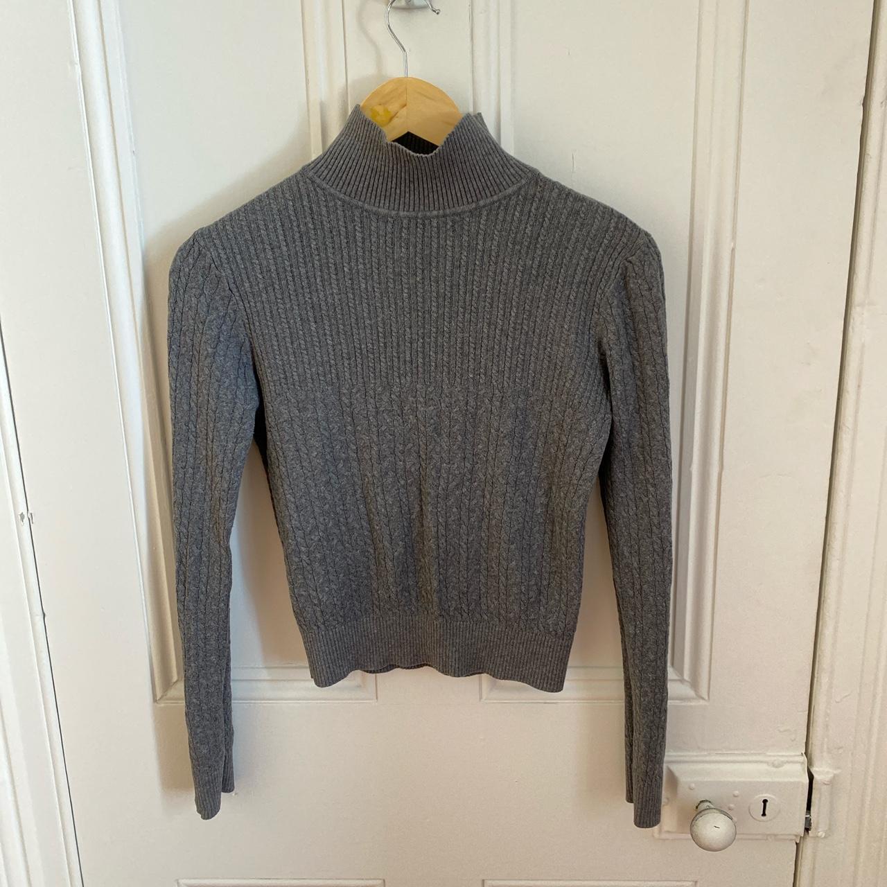 Dangerfield grey turtle neck knit jumper! So sweet... - Depop