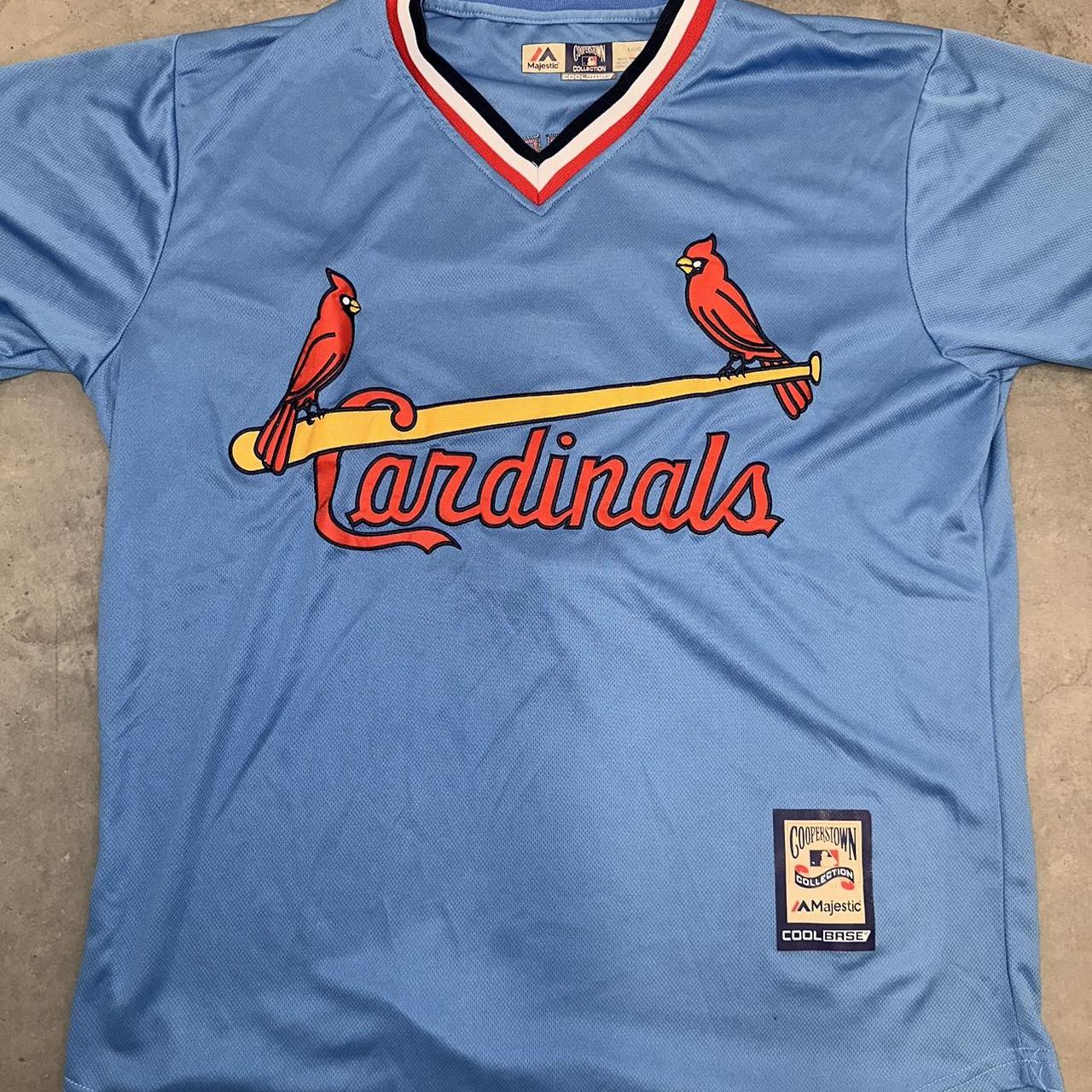 Majestic, Shirts, Vintage Cardinals Ozzie Smith Cooperstown Collection  Majestic Jersey