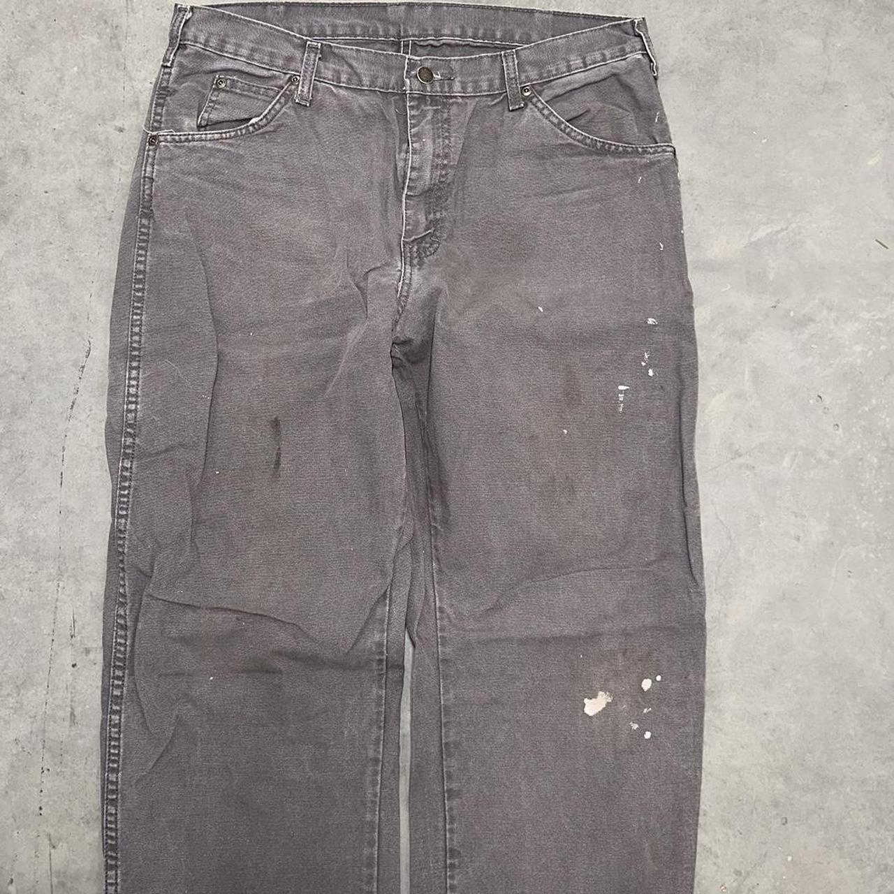 Vintage Grey dickies pants | sz: 34x32 | good worn... - Depop
