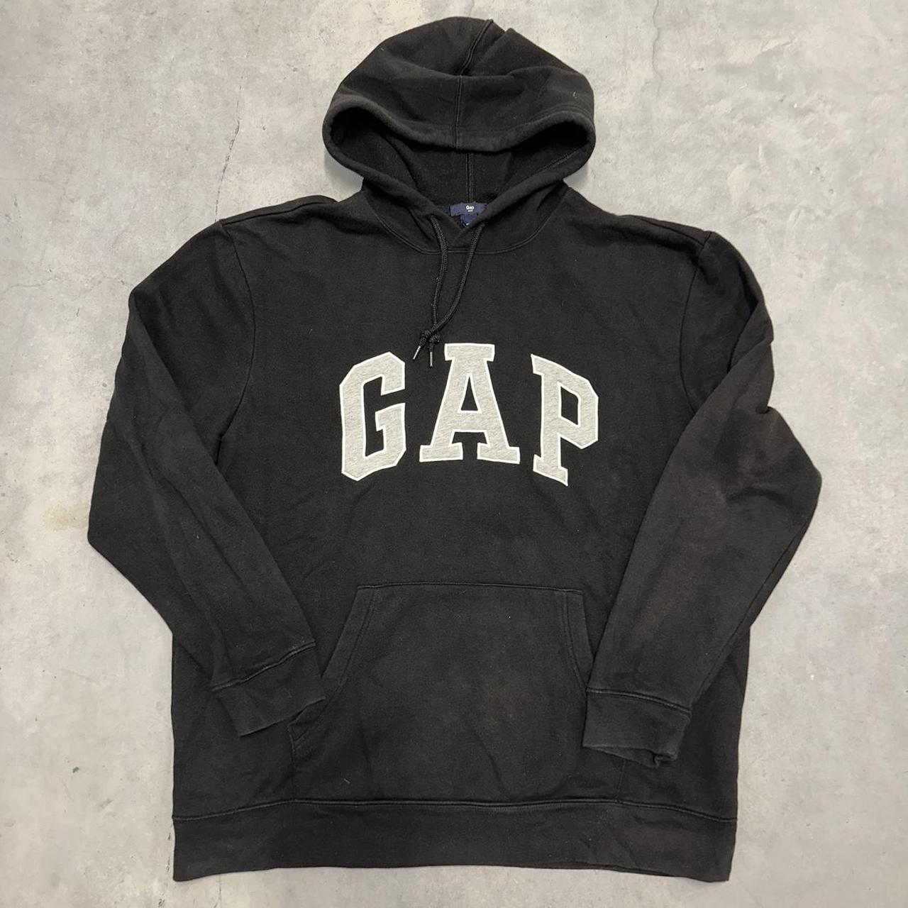 Vintage Essential Black GAP Hoodie | sz: XL | good... - Depop