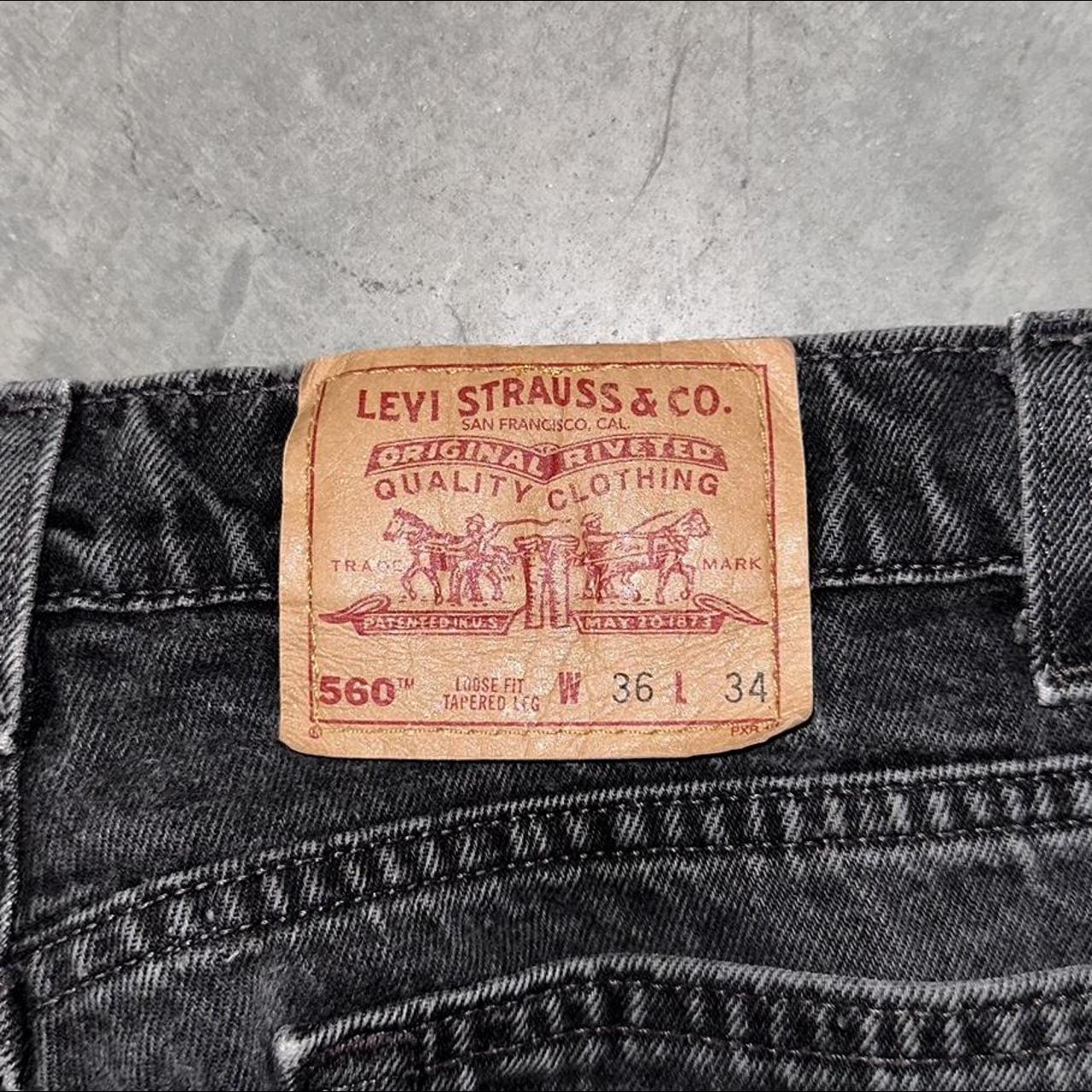 Vintage Black Levi’s 560 Jeans Pants | sz: 36x34 |... - Depop