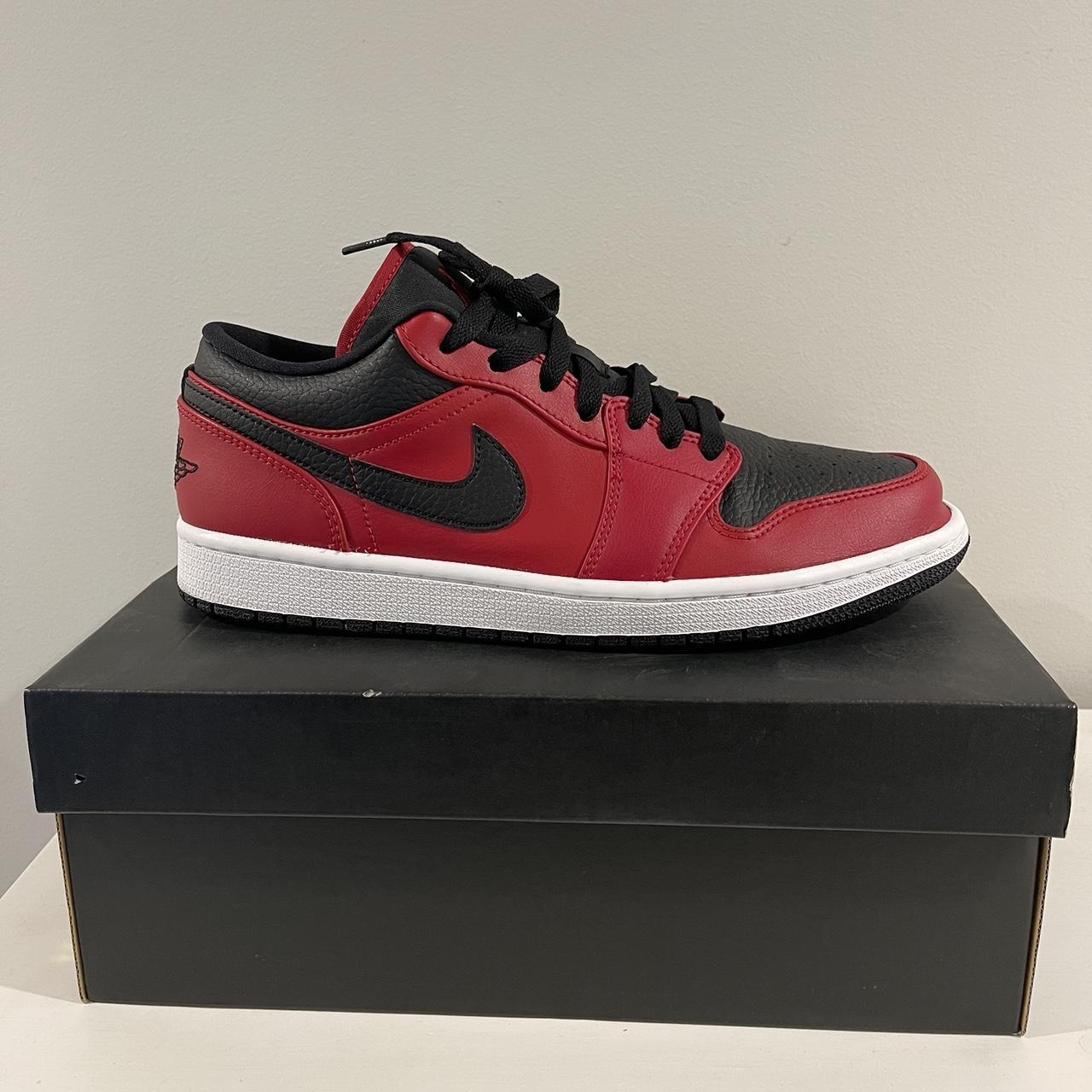 Nike Air Jordan 1 Low - Gym Red / Black-white -... - Depop
