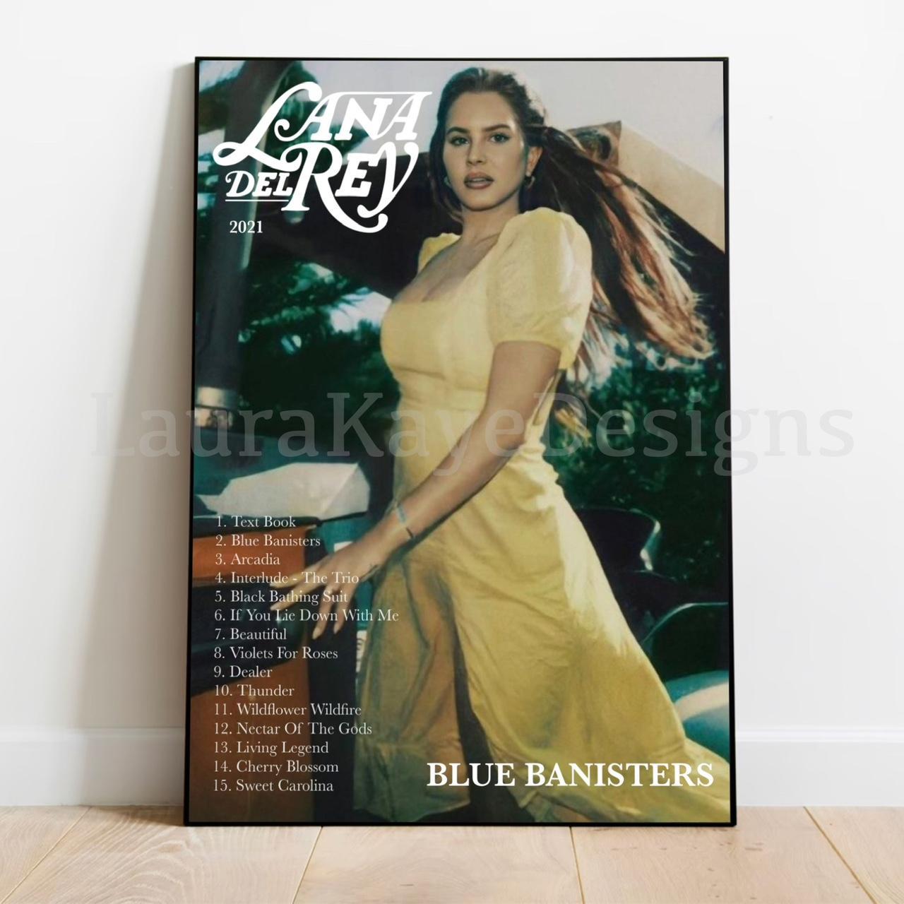Lana Del Rey Blue Banisters Album Poster, made by... Depop