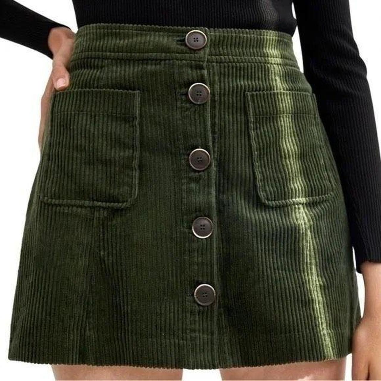 Plus size shop corduroy skirt zara